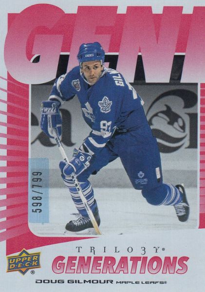 insert karta DOUG GILMOUR 23-24 Trilogy Generations Red /799